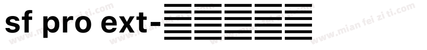sf pro ext字体转换
